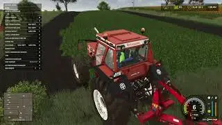 FS 25 / TURK FIAT İLE YAĞMURLU HAVADA ÇAMUR İÇİNDE TARLA SÜRÜYORUZ. 