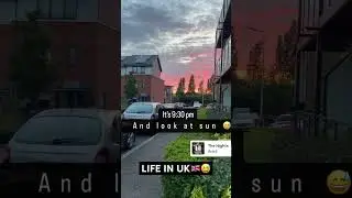 There is no night in uk 🇬🇧 in summer😅 #uk #youtubeshorts #viral  #london