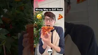 Wrong Way to EAT Food: Pizza 🍕#TheManniiShow.com/series