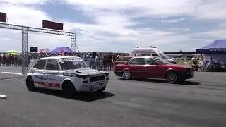 Fiat 127 2,0 16V Turbo RWD vs BMW e30 - 🚗💭 Drag race 🚦 - 1/8 mile drag race