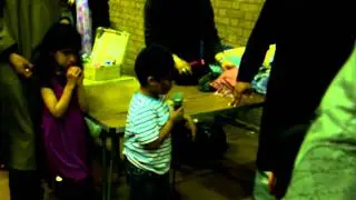 5 year old boy reciting Qur'an at Milton Keynes Eid event 10-9-11