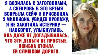 Я возилась с закрутками, а свекровь тем временем нашла ключ и украла из сейфа 3 миллиона.