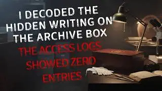 I Decoded the Hidden Writing on the Archive Box  The Access Logs Showed Zero Entries
