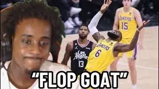 LeBron Fan In SHOCK Reacting to LeBron James FLOP Compilation