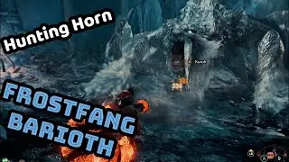 Hunting Horn A Good Match Up? | MHW Iceborne FROSTFANG BARIOTH Solo