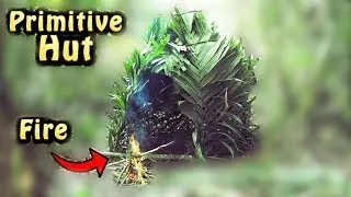 Building A Primitive Hut In The Jungle