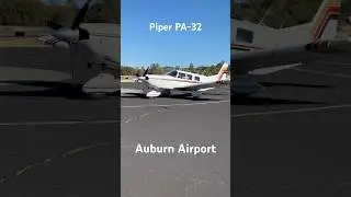Piper pa 32 taxiing at Auburn Airport #aviation #airplane #airport #plane #aircraft #shorts #cool
