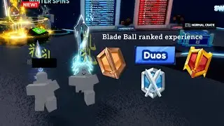 The Blade Ball Duo Ranked Experience