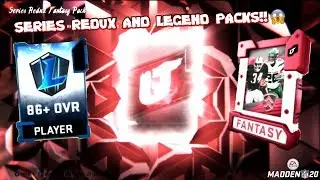 BLITZ SERIES REDUX PACK + 90 OVERALL LEGEND PULL! MADDEN 20 ULTIMATE TEAM
