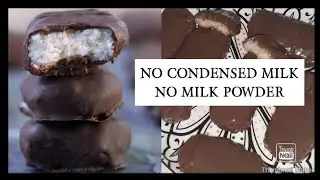 HOMEMADE BOUNTY BARS RECIPE | EASIEST| WITHOUT CONDENSED MILK