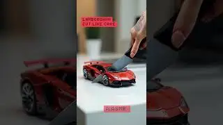 Lamborghini Hot Wheels Sliced Like Cake 🎂🚗 | Satisfying AI ASMR