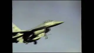 F-16A ADF Block 15 Viper From 186th FS Montana ANG at Glenview NAS Sept 1991