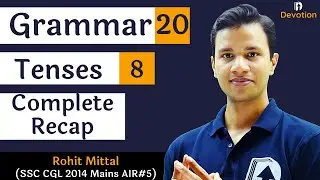 [20] English Grammar for govt jobs | Tenses | Devotion Institute | Rohit Sir English