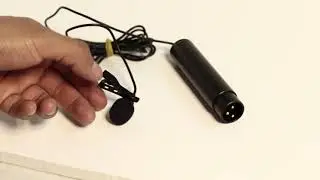 Microfonos de condensador tipo lavalier con entrada profesional XLR