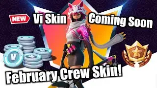 Fortnite FEBRUARY CREW PACK Skin Reveal! - Vi 👑 (Fortnite Fox Clan Skin)