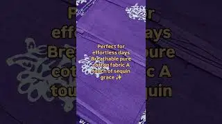 Batik Pure Cotton Semi-Casual Dress | Lightweight & Sequin Detailing