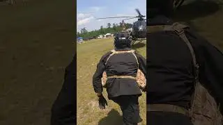 Milsim Helicopter insertion #littlebird  #md500 #airsoftshorts #milsim