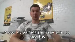 Motor de partida shineray SUN, F40, F35