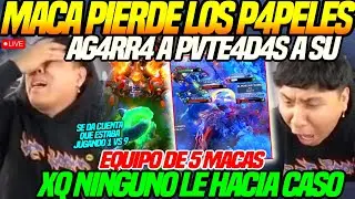😲MACARIUS PIERDE los P4P3L3S😲AG4RR4 a PVTE4D4S a SU TEAM de PUROS MACAS xq NADIE LE HACIA C4SO dota2