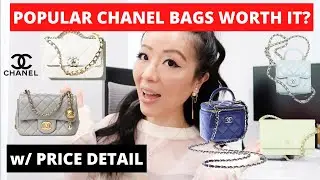 POPULAR CHANEL BAGS WORH IT? | Chanel 19, Chanel pearl crush mini, Chanel mini vanity case,  WOC etc