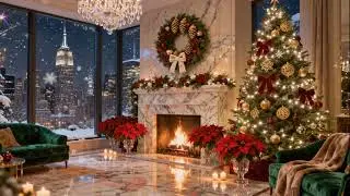 Christmas at Your New York City Apartment at Glowing Night
