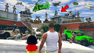 Franklin And Shinchan Upgrade House Into Military Base in GTA 5! Bangla Gameplay