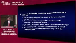 R/R High Risk CLL: Personalized Management Based on Patient Characteristics and Cytogenetics