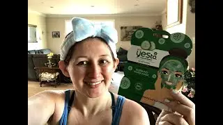 Review - Yes To Cucumbers Calming Bubbling Paper Mask