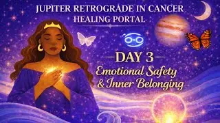 Jupiter Retrograde in Cancer Healing Portal Day 3 Emotional Safety, & Inner Belonging