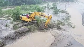 Dozer Working In Flood - Dozer Amazing Work - Excavator Video