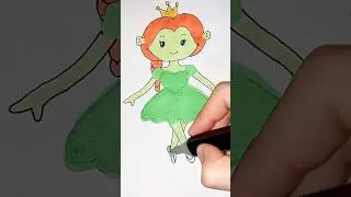 How to draw a cute Fionina Ballerina| Step by Step drawing for kids #shorts