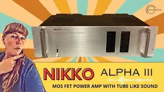 NIKKO ALPHA III  - MOS FET POWER AMP WITH TUBE LIKE SOUND