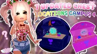 7 Updated Chest Locations Campus 4 Map Rework!💗{Royale High}