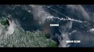 Earth From Space Eruption of Kadovar 05.January 2018 (Satellite: Himawari-8)