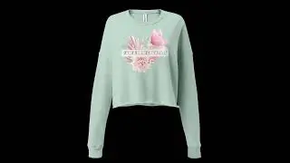 I Am a New Creation ✨ | Faith-Based Crop Sweatshirt