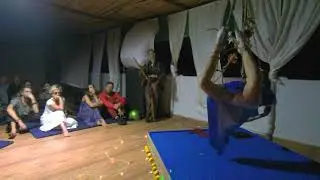 Moment from Shibari theater with Tati Limati, Veda Ram and Guzel Apsara