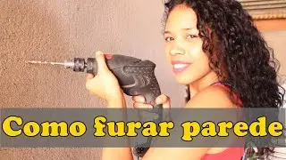 Como furar uma parede corretamente com furadeira - com Paloma Cipriano