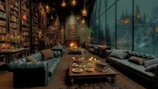 Beneath the Winter Castle Lights ❄️ Dark Academia Ambience for Deep Study, Writing & Focus