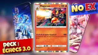 🚨DECK No EX : JOUER aux &Eacute;CHECS avec MAGANON on FIRE sur Pok&eacute;mon TCG Pocket ! 😏 // #pok&eacute;montcgpocket