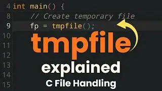 C File Handling Tutorial | tmpfile() Function Explained | Create & Use Temporary Files in C