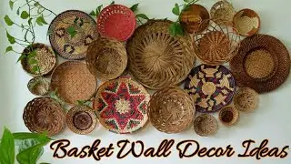 Basket wall decor ideas| Modern wall decoration design ideas| decor with basket| interior designing