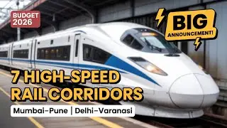 7 High-Speed Rail Corridors in India #budget