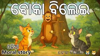 ବୋକା ବିଲେଇ 😸🐱| Boka Bilei | The Silly Cats🐾 |Odia Cartoon Story |