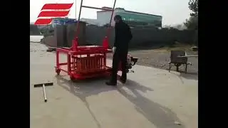 Mobile diesel concrete hollow block machine QMR4-45 solid brick making machine price