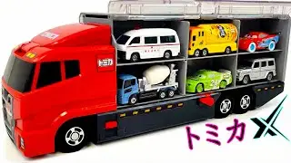 トミカ☆世界の高級な車のミニカーを開封してコンボイへ収納！ホンダ スプランキもある☆Tomica 