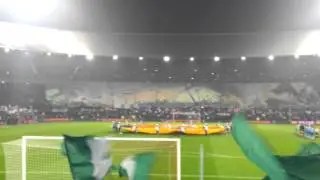 Mega spandoek Feyenoord - Sevilla 27-11-2014