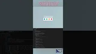 Toast Notification Animation | HTML ,CSS& JS| SDSQUAR Solutions 