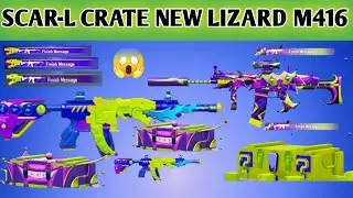 NEW SCAR-L CRATE AND NEW M416 Lizard KILL EFFECT NEW SCAR-L DROP THE BASS BGMI NEW M416 BGMI CREATE