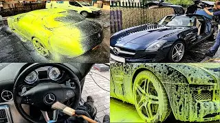 Mercedes SLS Detailed with YELLOW SNOW FOAM