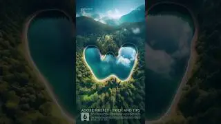 Mountain Lake With Clear Water | Realistic Text Effect #DigitalEffect